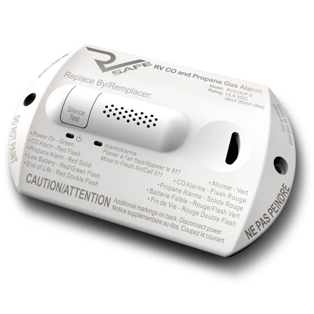 RVCOLP-2W – RV SAFE Carbon Monoxide/ Propane Leak Detector, Detects Both LP And CO Gas Alerts To Leak With Beeping Wi...